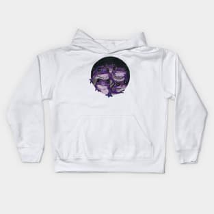 Violet frogs Kids Hoodie